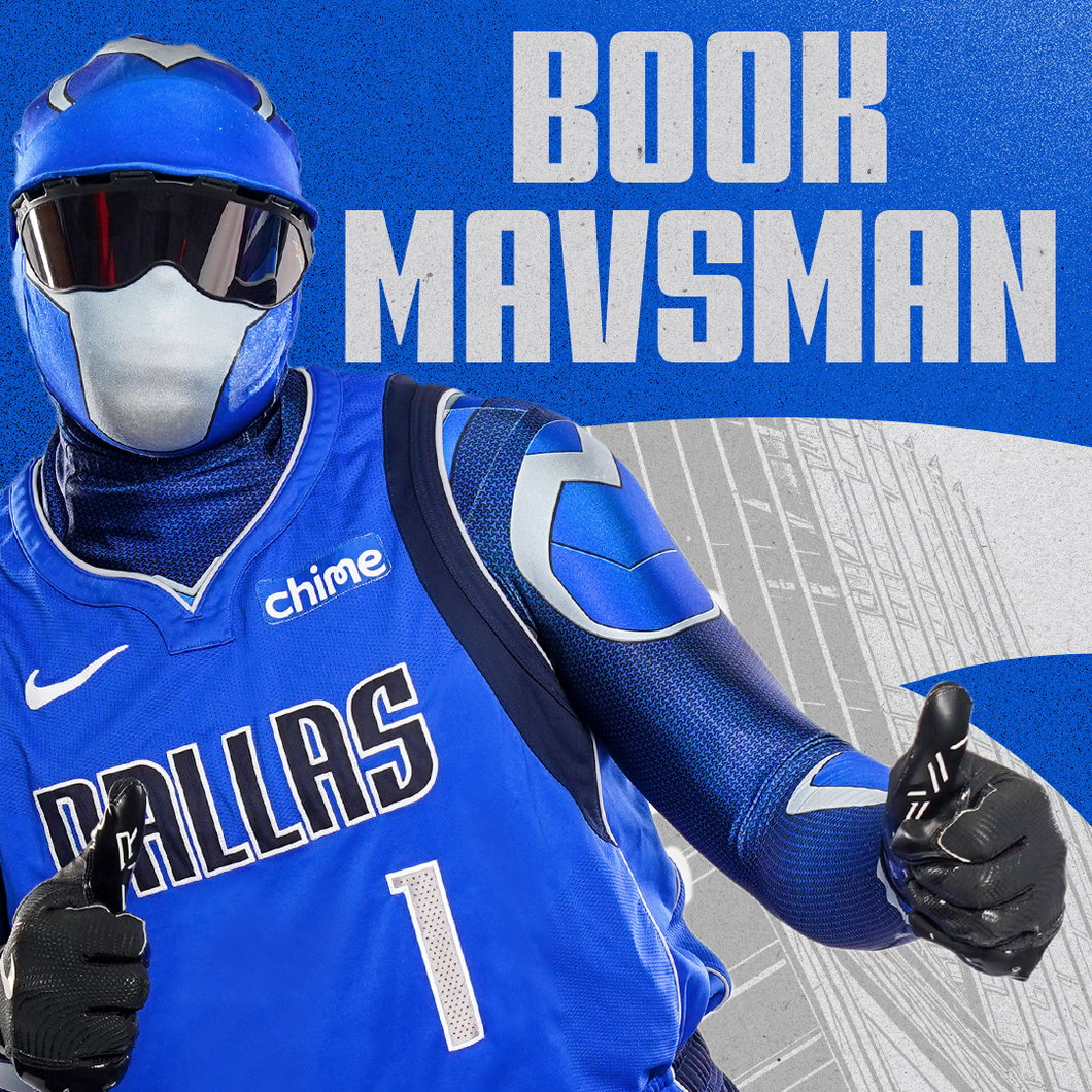 In-Game MavsMan Mascot Visit